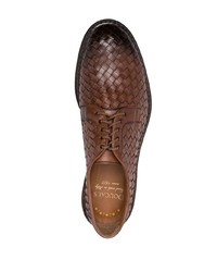 Doucal's Interwoven Leather Derby Shoes