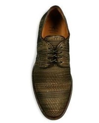 Aquatalia Vance Woven Leather Derby Shoes