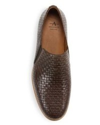 Aquatalia Irwin Woven Leather Loafers