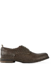 Dark Brown Woven Shoes