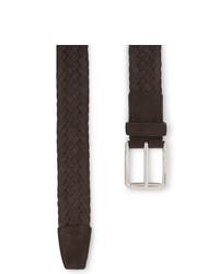 Tod's 35cm Brown Woven Suede Belt