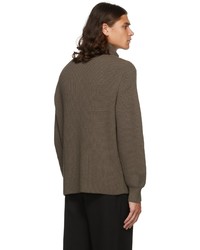 Judy Turner Taupe Laurence Zip Up Sweater