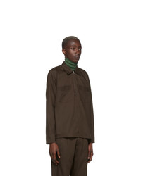 LHomme Rouge Brown C2c Second Layer Shirt