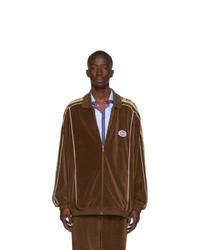 Gucci Brown Zipover Jacket