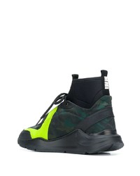 Mr & Mrs Italy Camouflage Platform Sneakers