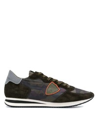 Philippe Model Paris Camouflage Print Panelled Sneakers