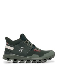 ON Running Cloud Hi Edge Stone Pine Sneakers