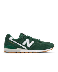 New Balance Green Suede 996 Sneakers