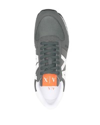 Armani Exchange Lace Up Logo Detail Sneakers