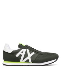 Armani Exchange Logo Patch Lace Up Sneakers