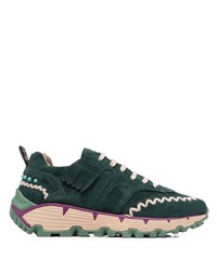 Etro Whipstitch Detail Suede Sneakers