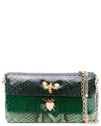 Dolce & Gabbana Embellished Snakeskin Shoulder Bag