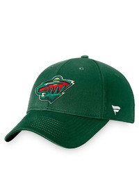 FANATICS Branded Green Minnesota Wild Core Adjustable Hat At Nordstrom
