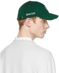 Quiet Golf Green Logo Dad Cap