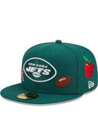 New Era Green New York Jets Team Local 59fifty Fitted Hat