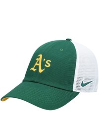Nike Green Oakland Athletics Heritage 86 Trucker Adjustable Hat At Nordstrom