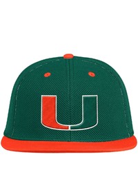 adidas Greenorange Miami Hurricanes On Field Baseball Fitted Hat At Nordstrom