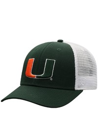 Top of the World Greenwhite Miami Hurricanes Trucker Snapback Hat At Nordstrom