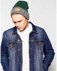 Asos Brand Contrast Turn Up Beanie