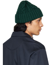 Beams Plus Green Cable Knit Beanie