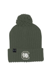 Under Armour Olive South Carolina Gamecocks Freedom Cuffed Pom Knit Hat At Nordstrom