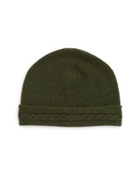 Good Man Brand Skully Recycled Cashmere Beanie In Army At Nordstrom