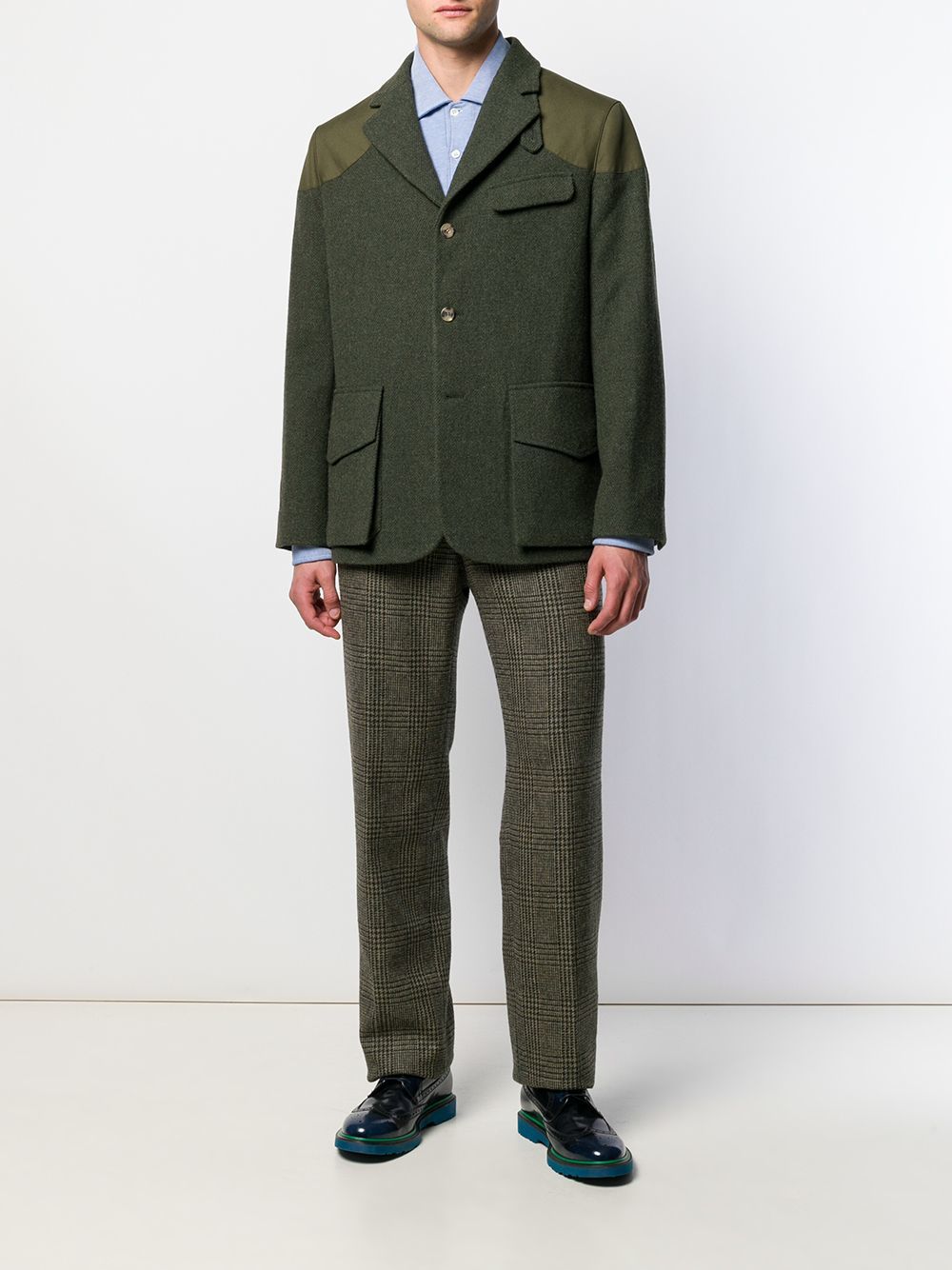 Holland & Holland Four Button Jacket With Patches, $725 | farfetch.com ...