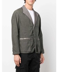 Stone Island Shadow Project Linen Blend Single Breasted Jacket