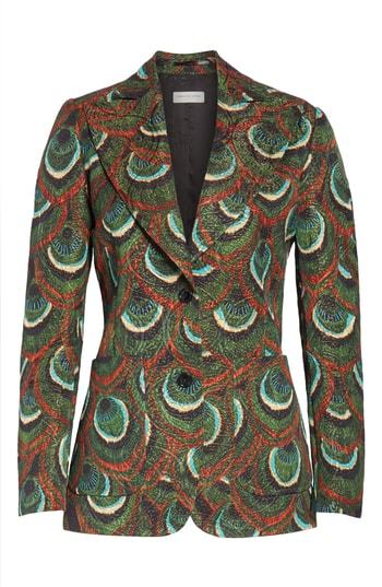 dries van noten peacock jacket
