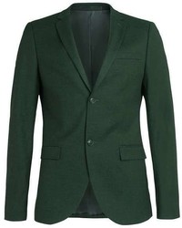 Topman Dark Green Ultra Skinny Fit Suit Jacket