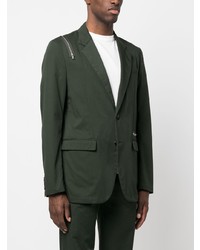 Undercover Zip Detail Single Breasted Blazer