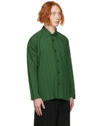 Homme Plissé Issey Miyake Green Edge Shirt