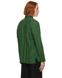 Homme Plissé Issey Miyake Green Edge Shirt