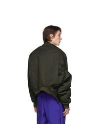 Y/Project Green Upside Down Bomber Jacket