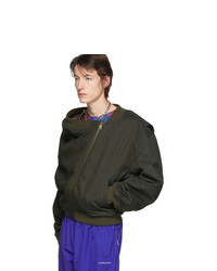 Y/Project Green Upside Down Bomber Jacket