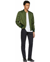 Paul Smith Ps By Green Lightweight Nylon Bomber Jacket