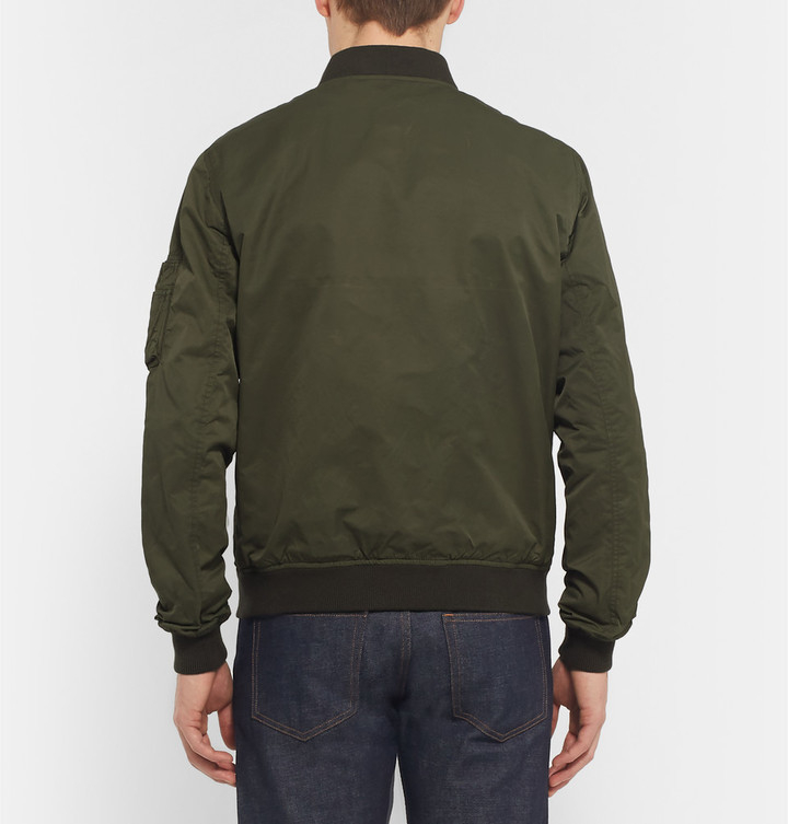 J.Crew Wallace Barnes A2 Twill Bomber Jacket, $200 | MR PORTER | Lookastic