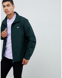 Lacoste Zip Through Jacket In Green