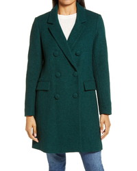 Dark Green Boucle Coat