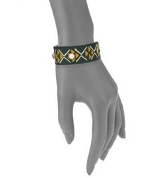 Valentino Primitive Leather Bracelet