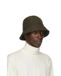Jil Sander Green Faille Bucket Hat