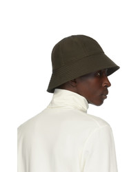 Jil Sander Green Faille Bucket Hat