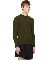 Raf Simons Green Crewneck Sweater