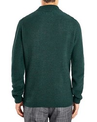 Topman Heavyweight Cable Knit Crewneck Sweater