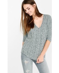 Marl Cable Express London Tunic Sweater