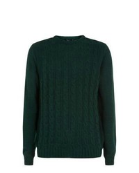 New Look Green Cable Knit Jumper