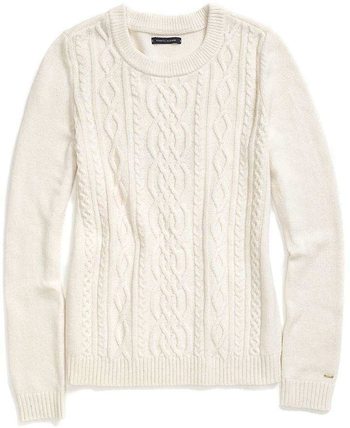 Tommy Hilfiger Cable Knit Sweater, $89 | Tommy Hilfiger | Lookastic