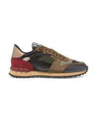 Dark Green Camouflage Athletic Shoes