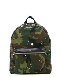 Amiri Camouflage Paint Splatter Backpack