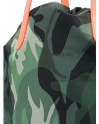Alexander McQueen Drawstring Camouflage Backpack